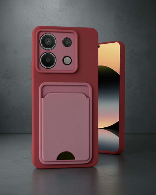 Xiaomi Redmi Note 13 Pro 5g Kılıf Kelvin Kartvizitli Silikon - Lila