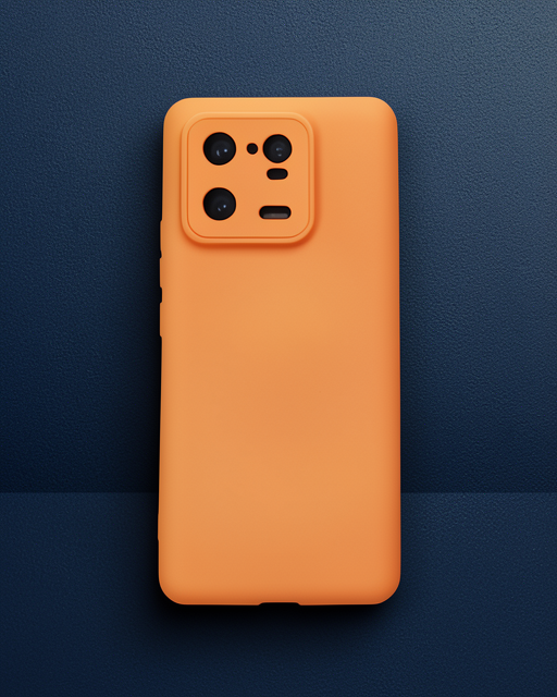 Xiaomi Mi 13 Pro Kılıf Nano İçi Kadife Silikon - Turuncu