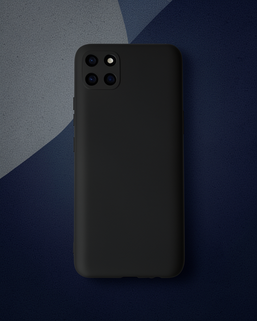 Realme C11 Kılıf Nano İçi Kadife Silikon - Siyah