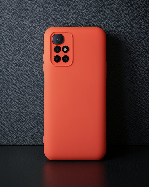 Xiaomi Redmi 10 2022 Kılıf Nano İçi Kadife Silikon - Turuncu