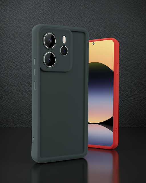 Xiaomi Redmi Note 14 4g Kılıf Viera Silikon - Koyu Yeşil