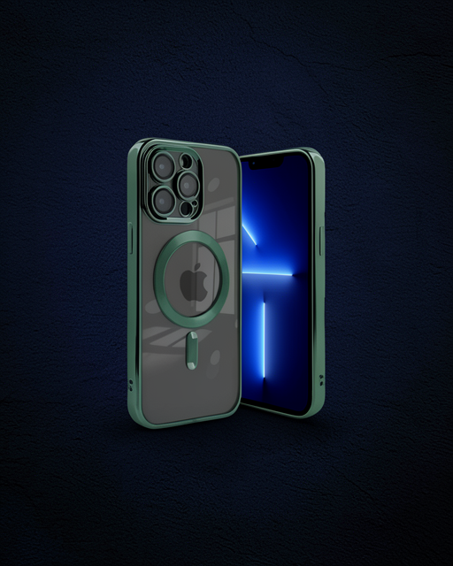 Apple İphone 15 Pro Kılıf Kross Magneticsafe Kapak - Koyu Yeşil