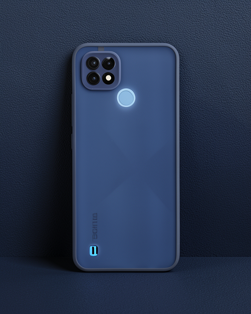 Realme C21 Kılıf Montreal Silikon Kapak - Lacivert