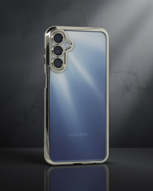 Samsung Galaxy A35 5g Kılıf Razer Lensli Silikon - Gümüş