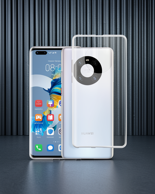 Huawei Mate 40 Pro Kılıf Lüx Şeffaf Silikon