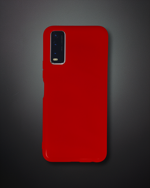 Vivo Y11s Kılıf Nano İçi Kadife Silikon - Kırmızı