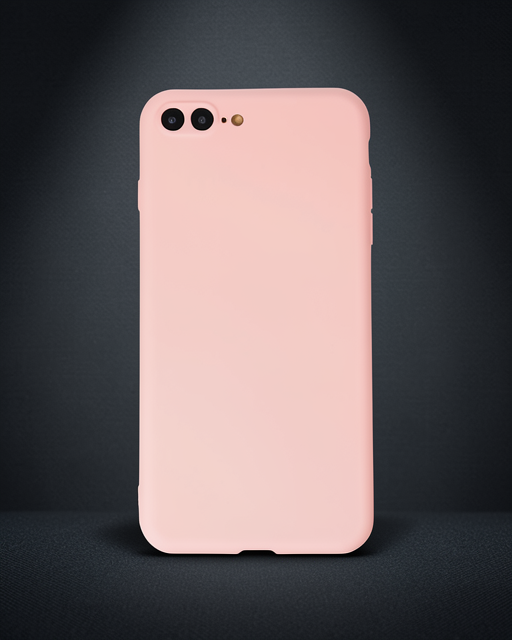 Apple İphone 7 Plus Kılıf First Silikon - Pudra