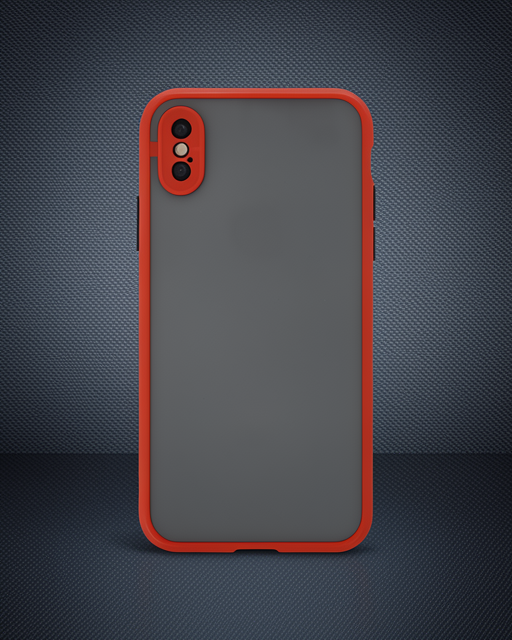 Apple İphone X Kılıf Montreal Silikon Kapak - Kırmızı
