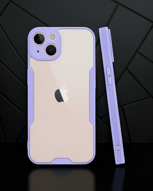 Apple İphone 14 Kılıf Platin Silikon - Lila