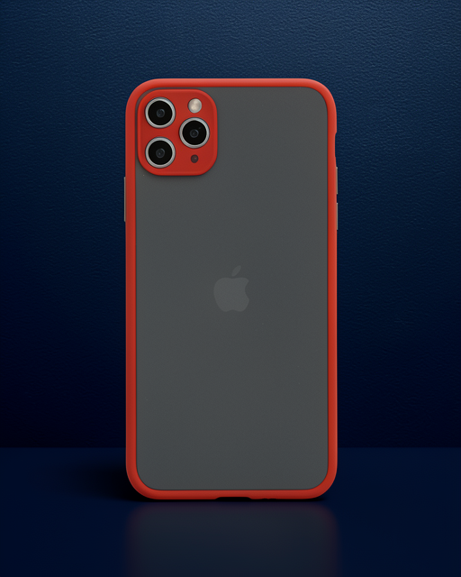 Apple İphone 11 Pro Max Kılıf Montreal Silikon Kapak - Kırmızı