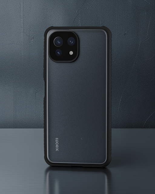 Xiaomi Mi 11 Lite Kılıf Miami Şeffaf Silikon - Siyah