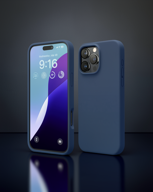 Apple İphone 16 Pro Max Kılıf First Silikon - Lacivert