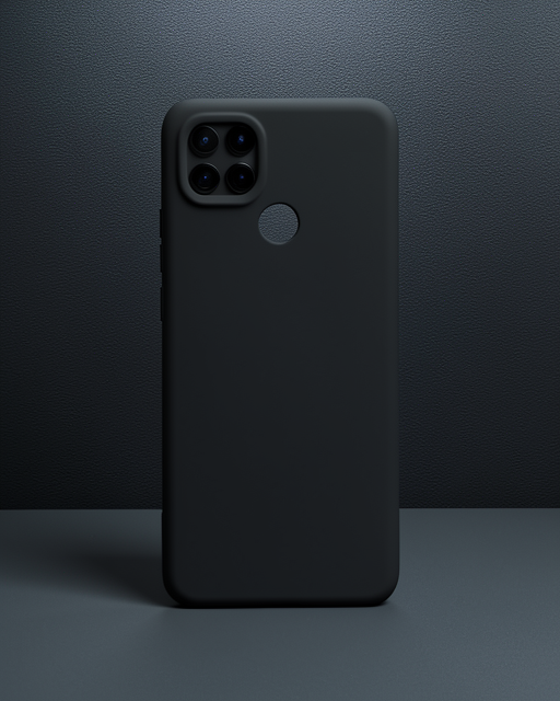 Oppo A15 Kılıf Nano İçi Kadife Silikon - Siyah