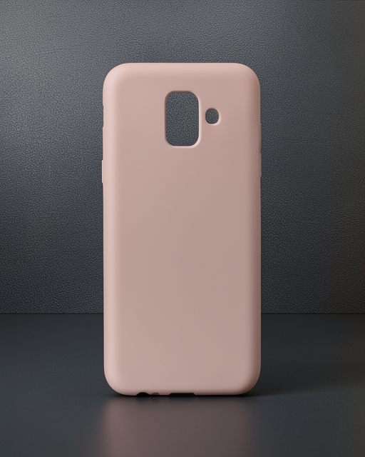 Samsung Galaxy A6 2018 Kılıf First Silikon - Rose Gold