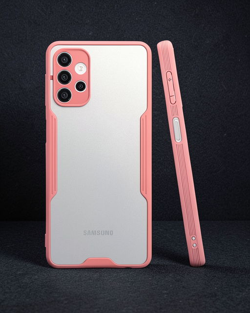 Samsung Galaxy A72 Kılıf Platin Silikon - Pembe