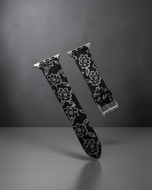 Apple Watch 38mm Creeper Desenli Kordon - Siyah