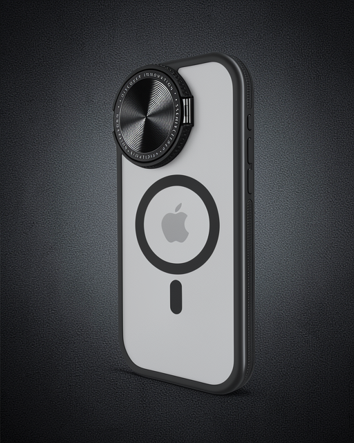Apple İphone 11 Kılıf Teleskop Lens Magsafe Silikon Kapak - Siyah