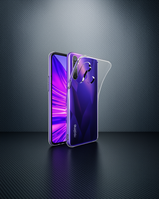 Realme 5i Kılıf Lüx Şeffaf Silikon