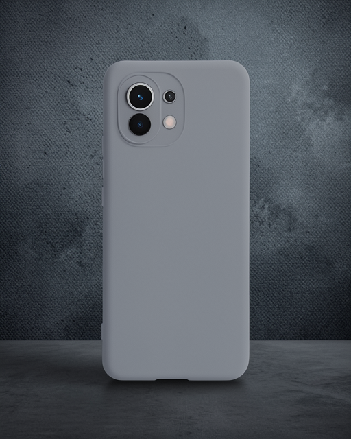 Xiaomi Mi 11 Kılıf Nano İçi Kadife Silikon - Gri