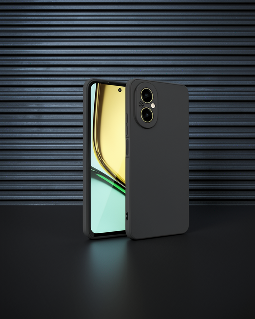 Realme 12 Lite Kılıf First Silikon - Siyah