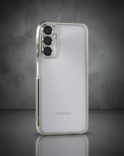 Samsung Galaxy A05s Kılıf Razer Lensli Silikon - Gümüş