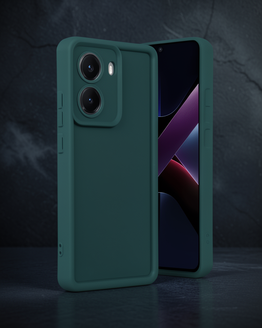 Xiaomi Poco X7 Pro Viera Silikon - Koyu Yeşil