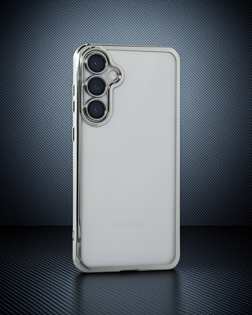 Samsung Galaxy S23 Fe Kılıf Razer Lensli Silikon - Gümüş