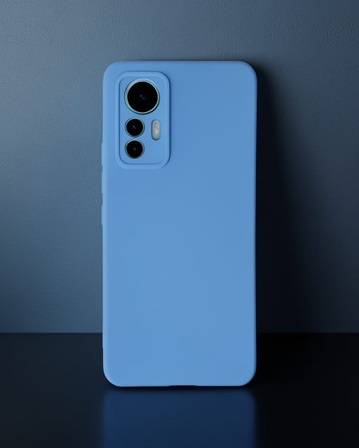 Xiaomi Mi 12 Lite Kılıf Nano İçi Kadife Silikon - Mavi