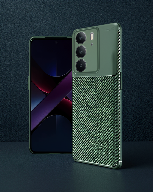Realme C75 4g Auto Focus Karbon Kapak - Koyu Yeşil