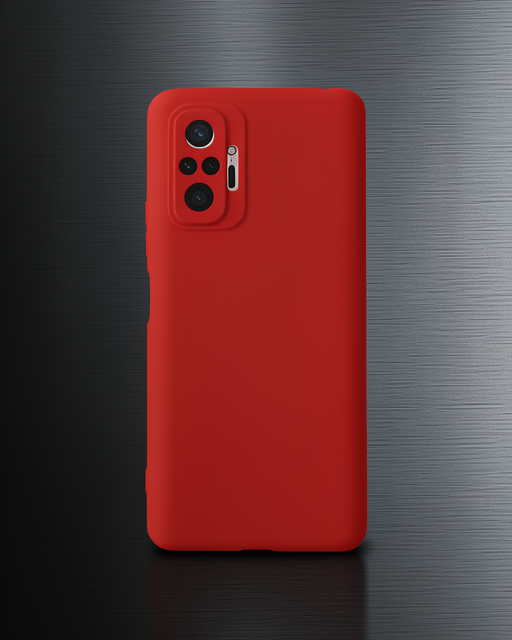 Xiaomi Redmi Note 10 Pro Kılıf Nano İçi Kadife Silikon - Kırmızı
