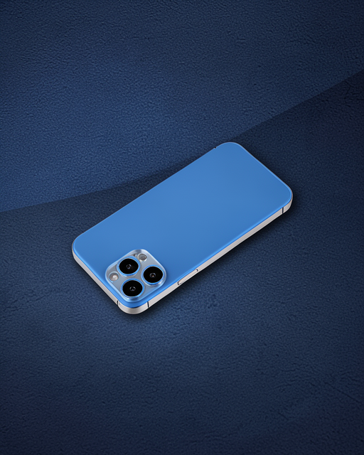 Apple İphone 12 Pro Shine Kamera Lens Koruma Cam - Sierra Blue