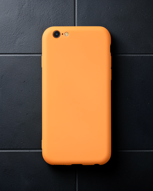 Apple İphone 6 Kılıf Nano İçi Kadife Silikon - Turuncu