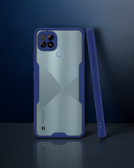 Realme C21 Kılıf Platin Silikon - Lacivert