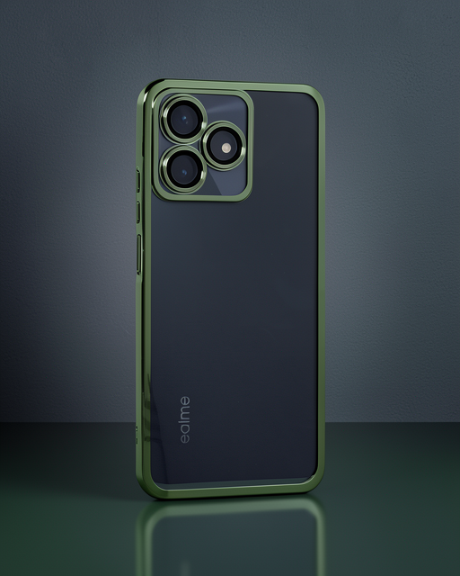 Realme C53 Kılıf Razer Lensli Silikon - Yeşil