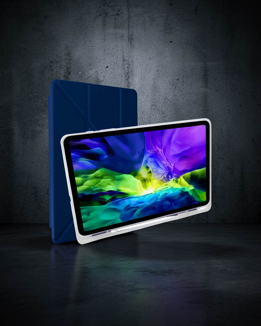 Samsung Galaxy P610 Tab S6 Lite 10.4 Kılıf Kalemlikli Mars Tablet Kılıfı - Lacivert