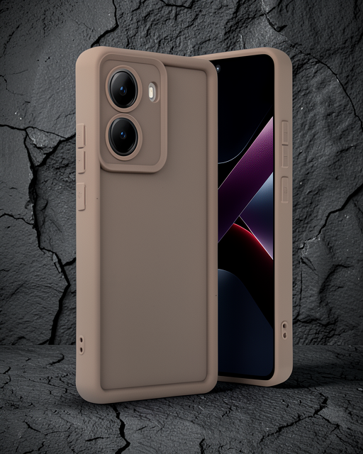 Xiaomi Poco X7 Pro Viera Silikon - Kahverengi