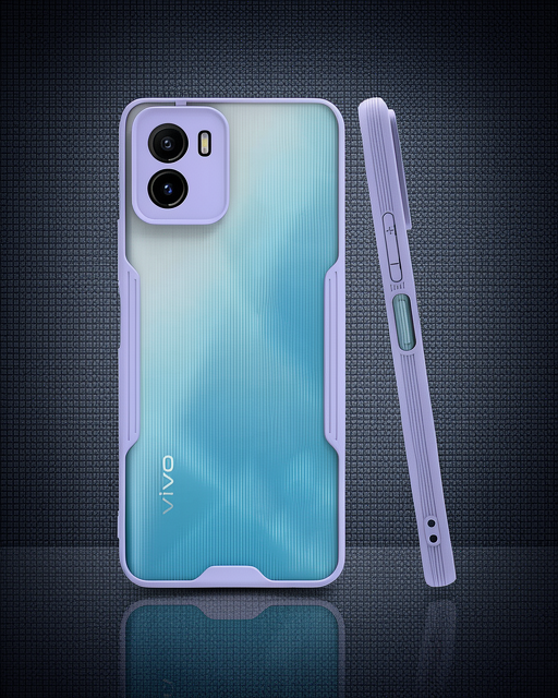 Vivo Y15s Kılıf Platin Silikon - Lila