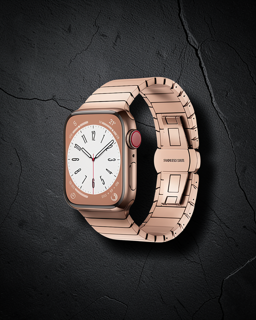 Apple Watch 38mm Kr413 Fine Steel Kordon (saat Değildir) - Rose