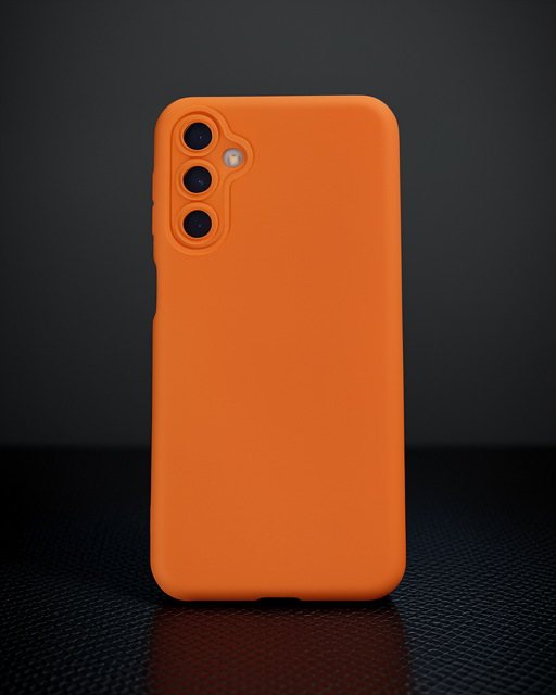 Samsung Galaxy M34 5g Kılıf Nano İçi Kadife Silikon - Turuncu