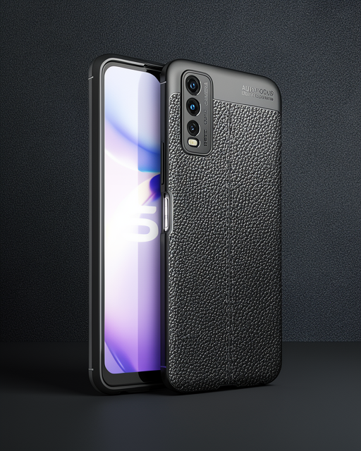 Vivo Y11s Kılıf Auto Focus Kapak - Siyah
