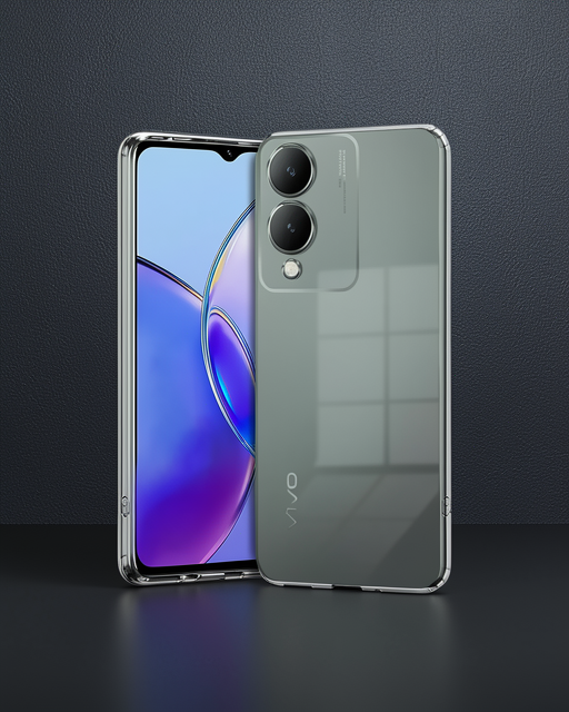 Vivo Y17s Kılıf Lüx Şeffaf Silikon