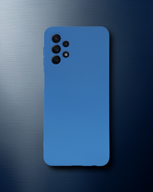 Samsung Galaxy A52 Kılıf Nano İçi Kadife Silikon - Mavi