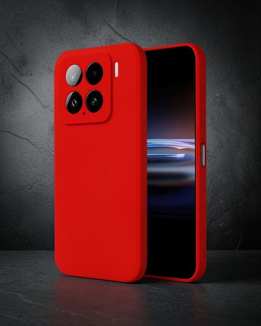 Xiaomi Mi 15 Kılıf Nano İçi Kadife Silikon - Kırmızı