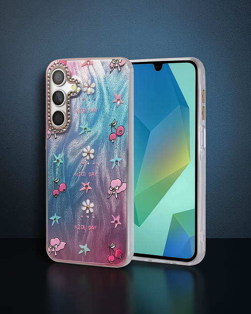 Samsung Galaxy A25 5g Kılıf Blade Aynalı Desenli Kapak - Desen 4