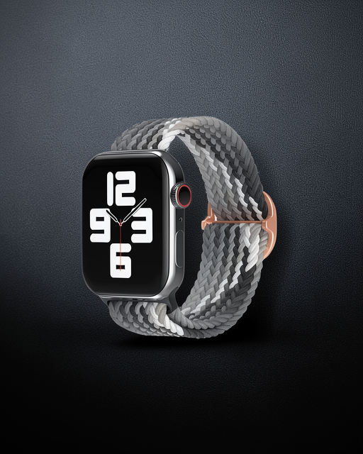 Apple Watch 42mm Kordon - Gri-siyah
