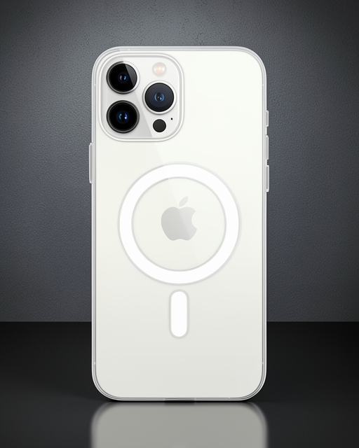 Apple İphone 15 Pro Kılıf Magneticsafe Şeffaf Silikon - Şeffaf