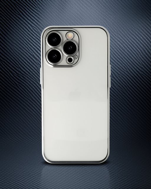 Apple İphone 13 Pro Max Kılıf Razer Lensli Silikon - Gümüş