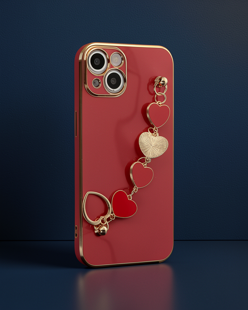 Apple İphone 14 Plus Kılıf Esila Silikon - Kırmızı