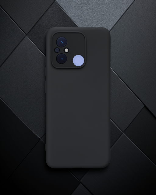 Xiaomi Redmi 12c Kılıf Nano İçi Kadife Silikon - Siyah