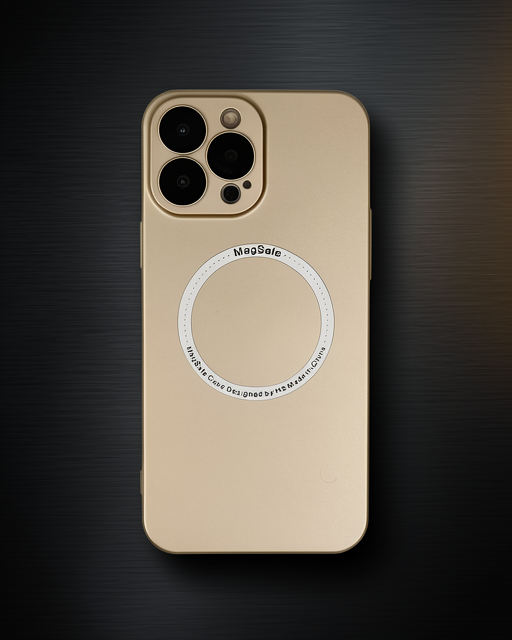 Apple İphone 14 Pro Kılıf Jack Magneticsafe Lens Silikon - Gold